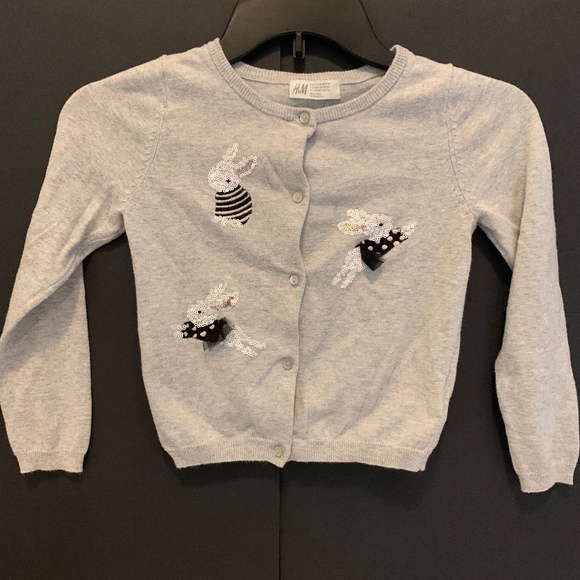 Girls Lightweight Gray Cardigan - Picture 1 of 6